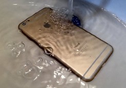 Phone Submerged in Water